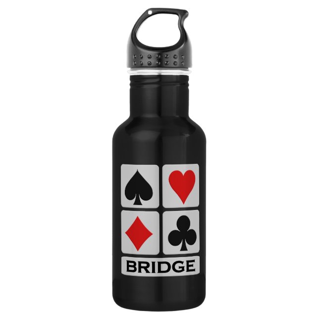 Bridge Player custom Water Bottle (Front)