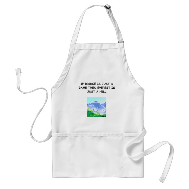 bridge player gifts t-shirts adult apron (Front)