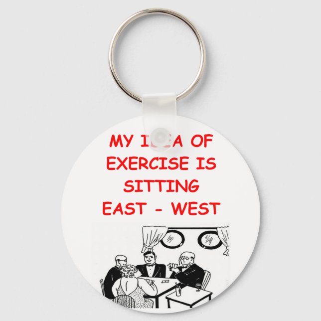 BRIDGE player joke Keychain (Front)