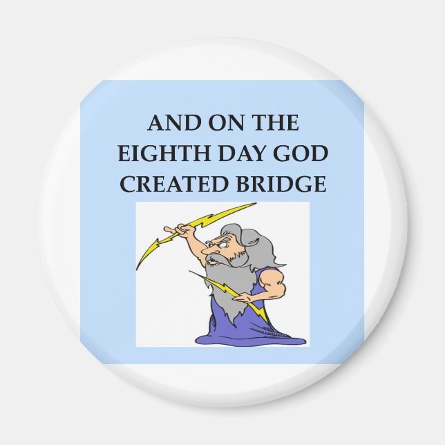 bridge player joke magnet (Front)