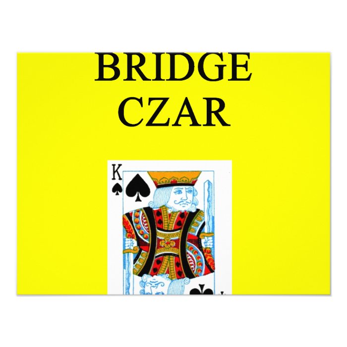 BRIDGE player joke Personalized Invite