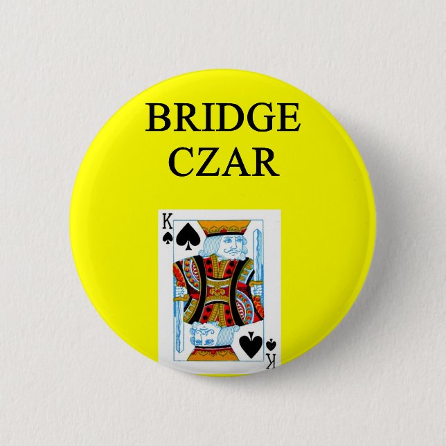 BRIDGE player joke Pinback Button (Front)