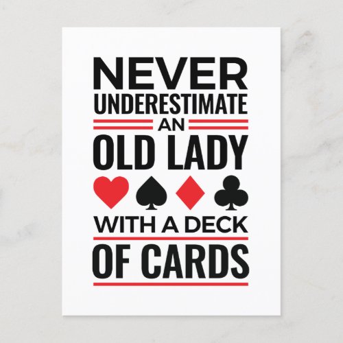Bridge Player Never Underestimate Old Lady Cards