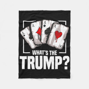Bridge Player Queen Card Game Lover Trump King Bri Fleece Blanket