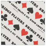 Bridge Players Know About Shape &amp; Fit 4 Card Suits Fabric