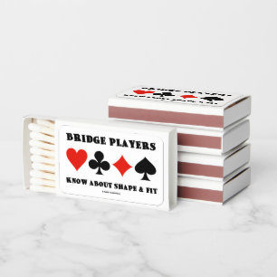 Bridge Players Know About Shape & Fit 4 Card Suits Matchboxes