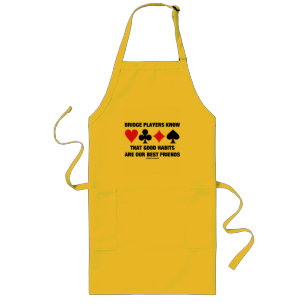 Bridge Players Know Good Habits Best Friends Long Apron