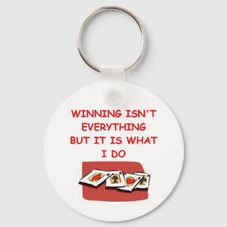 bridge poker and card players keychain