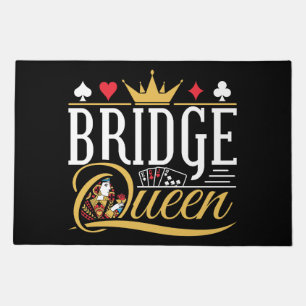 Bridge Queen Card Game Women Doormat