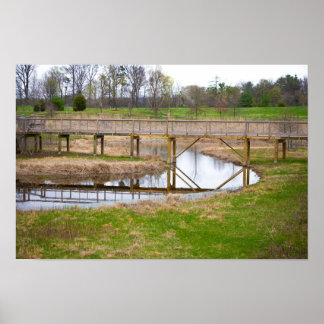 Bridge Reflection Poster