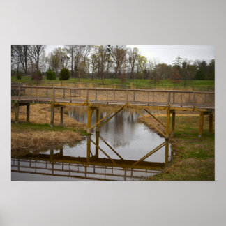 Bridge Reflection Poster