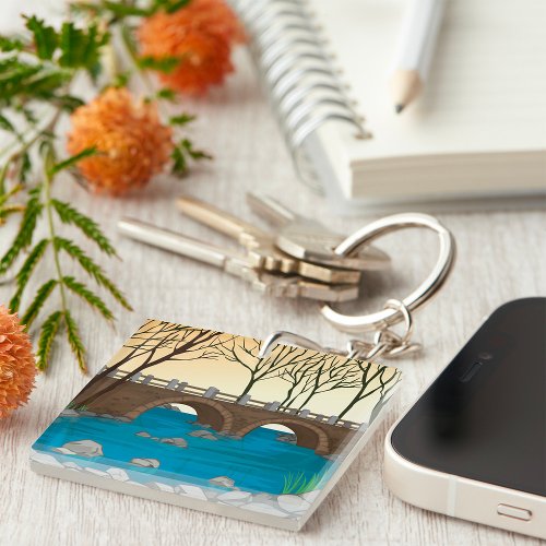 Bridge River Landscape Keychain