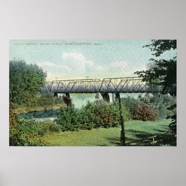 Bridge Street View of Hadley Bridge Poster (Front)