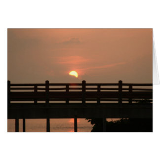 "bridge sunset" by Larry Coressel Cards