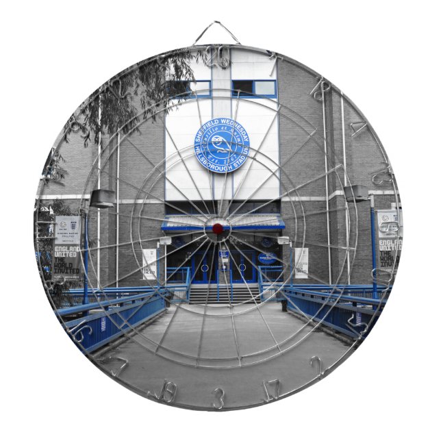 bridge to reception dartboard with darts (Front)