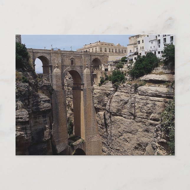 Bridge to the Old Quarter, Ronda, Spain Postcard (Front)
