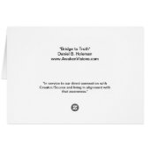Bridge to Truth Cards (Back Horizontal)