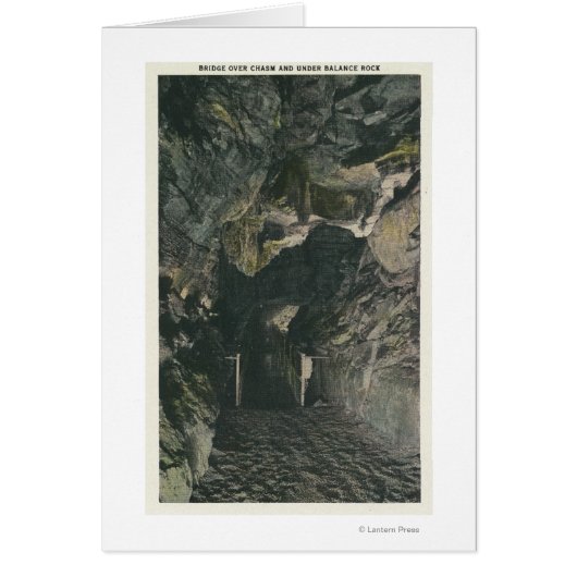 Bridge Under Balance Rock View Cards (Front)