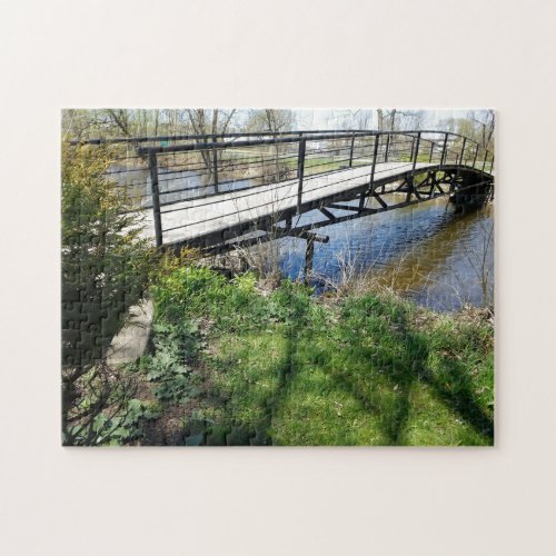 Bridge walkway water river pond jigsaw puzzle