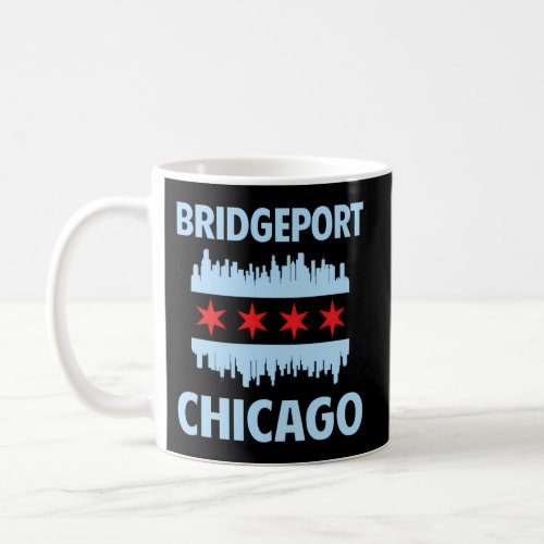 Bridgeport Chicago Flag Skyline Coffee Mug