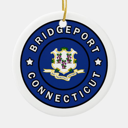 Bridgeport Connecticut Ceramic Ornament