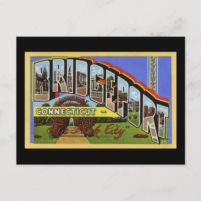 Bridgeport Connecticut Postcard (Front)