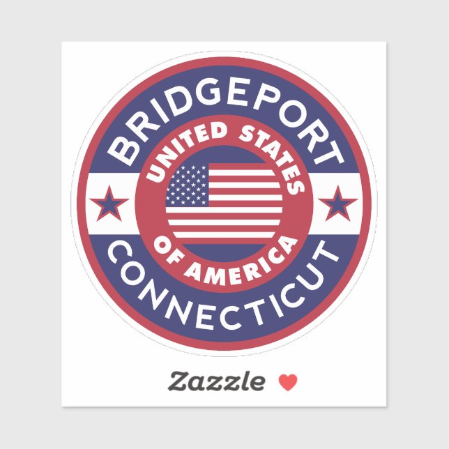 BRIDGEPORT, Connecticut Sticker (Sheet)