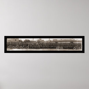 Bridgeport, CT Police Photo 1914 Poster