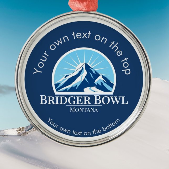 Bridger Bowl Montana ski medal Metal Ornament (Creator Uploaded)