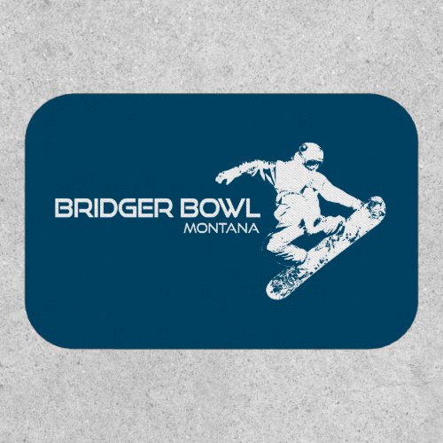 Bridger Bowl Montana Snowboarder Patch