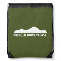 Bridger Bowl Please Drawstring Bag