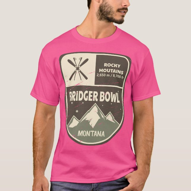 Bridger Bowl Rocky Mountains Montana Active T-Shirt (Front)