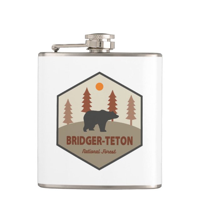 Bridger-Teton National Forest Bear Flask (Front)