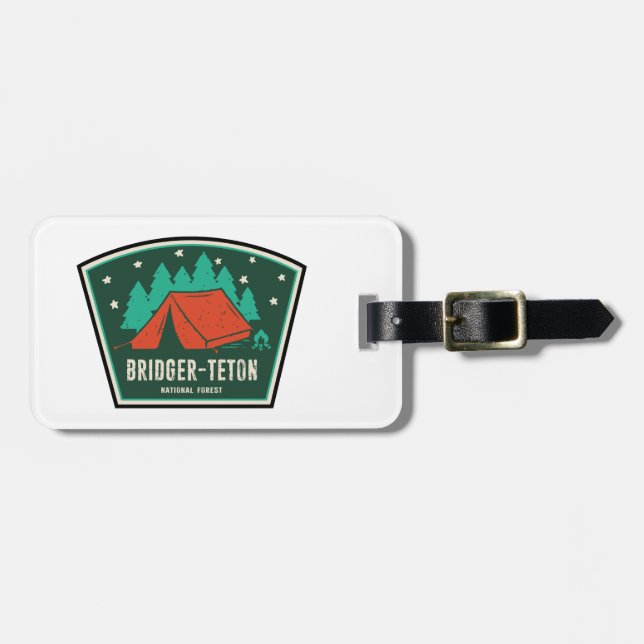 Bridger-Teton National Forest Camping Luggage Tag (Front Horizontal)