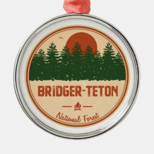 Bridger-Teton National Forest Metal Ornament