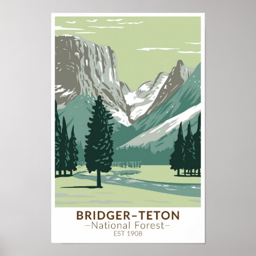 Bridger Teton National Forest Upper Green River Poster