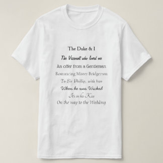 Bridgerton book titles mens T-Shirt