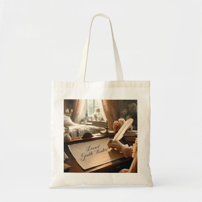 Bridgerton Dearest Gentle Reader Tote Bag (Front)
