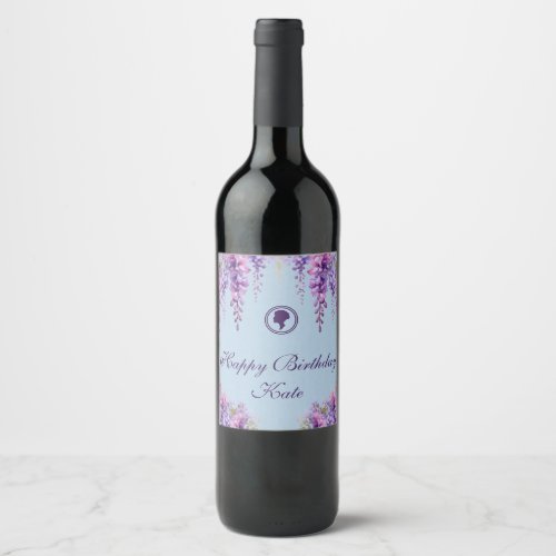 Bridgerton Inspired Floral Wine Labels