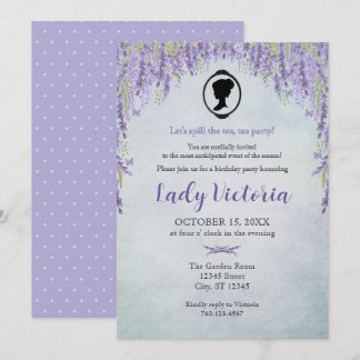 Bridgerton Inspired Spill The Tea Birthday  Invitation