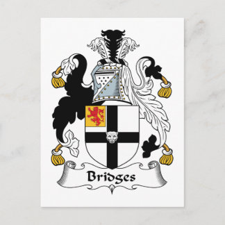 Bridges Family Crest Postcard