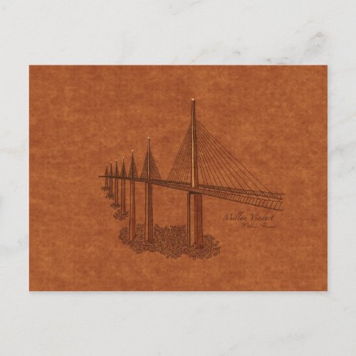 Bridges Millau Viaduct France Postcard