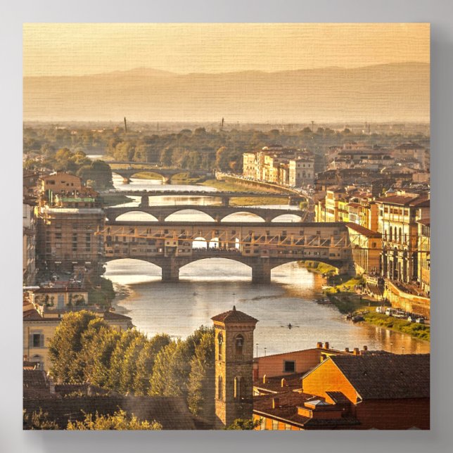Bridges of Florence Italy Design Photo Tile (Front Set)