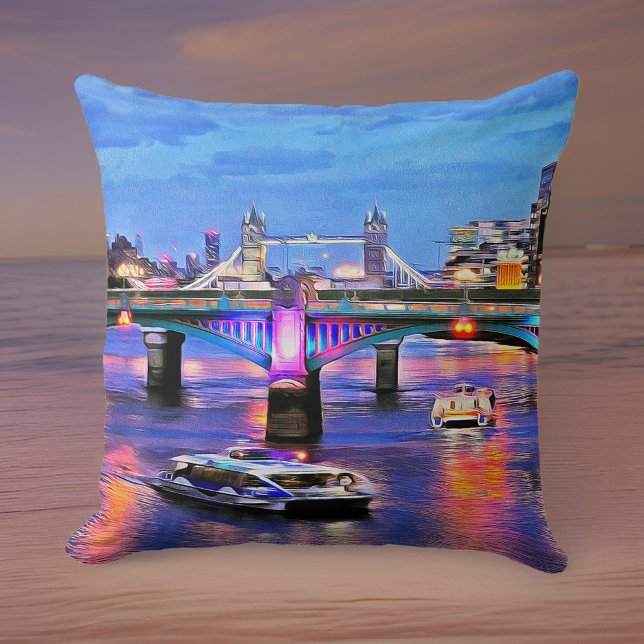 Bridges of London Throw Pillow (Creator Uploaded)