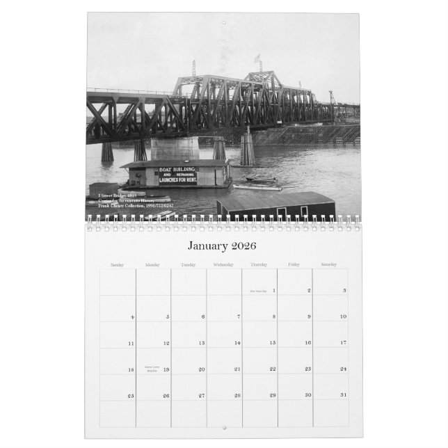 Bridges of Sacramento County Calendar (Jan 2026)