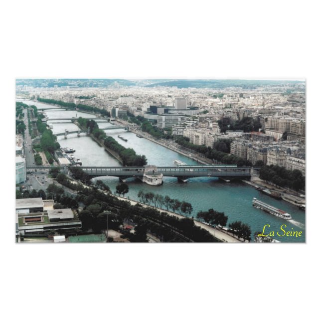 Bridges over the River Seine Photo Print (Front)