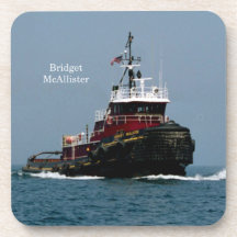 Bridget McAllister set of 6 hard plastic coasters