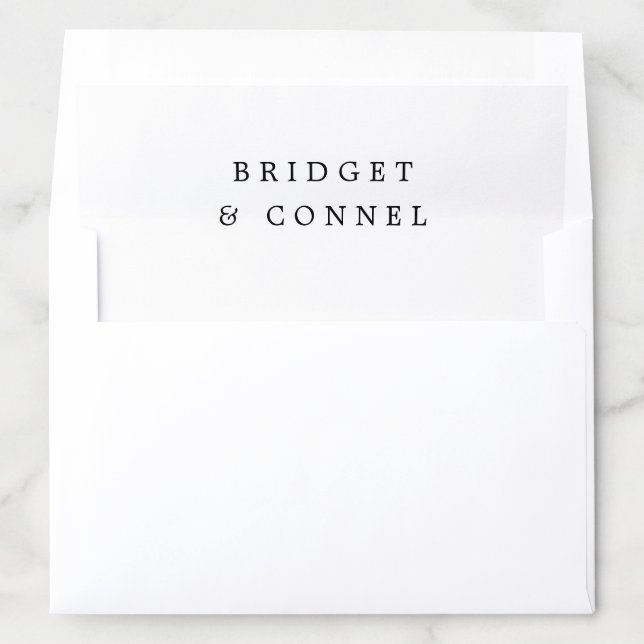 Bridget Modern Wedding Envelope Liner (In Envelope)