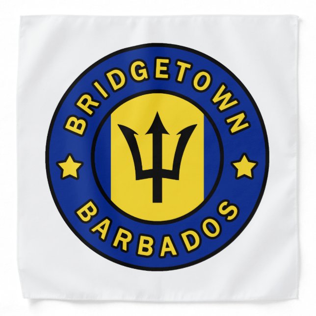Bridgetown Barbados Bandana (Front)
