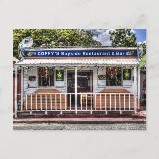 Bridgetown Barbados Bar Postcard (Front)